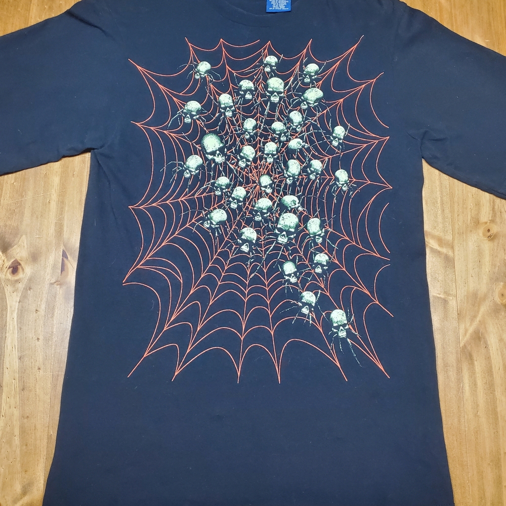 Glow in the Dark Skull Spiders T-Shirt
